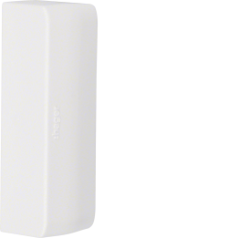Hager ATA207569016 End Cap for ATEHA Trunking, 20x75mm, Traffic White