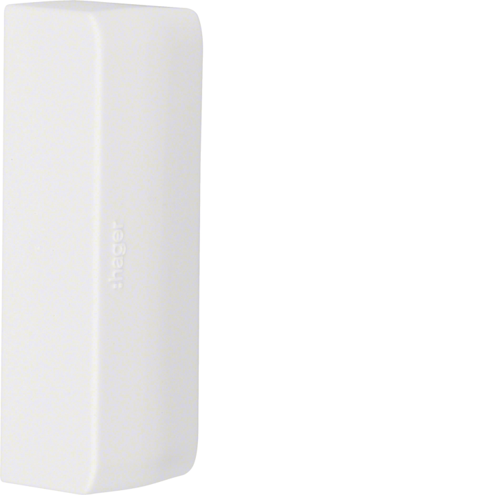 Hager ATA207569016 End Cap for ATEHA Trunking, 20x75mm, Traffic White