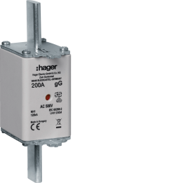 Hager LNH1200M HRC LV Fuse Link NH1 gG AC500V 200A