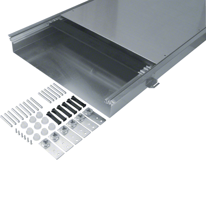 Hager BKW600080 Floor Duct with Trough 600x80-120mm