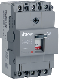 Hager HDA063L MCCB X160 3P 18kA 63A
