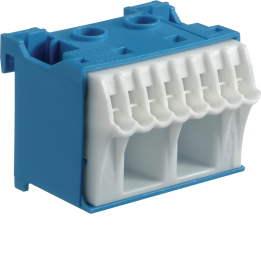 Hager KM10N Neutral Distribution Block, 10 Connections, Quick Connect