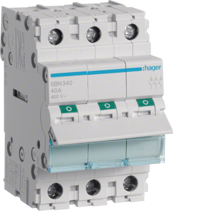 Hager SBN340 3P 40A Interruptor Seccionador