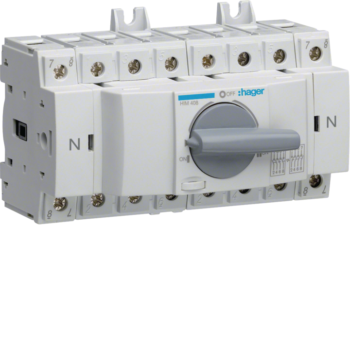Hager HIM408 Modular Change-Over Switch 4x80A