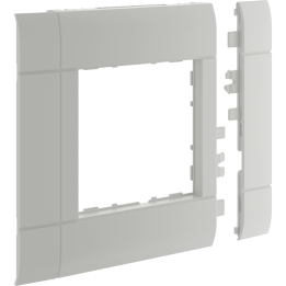 Hager GR1000A7035 Front Plate 55 mod. 100mm Light Grey