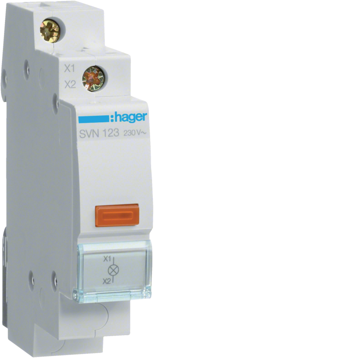 Hager SVN123 Orange Indicator Light 230V AC