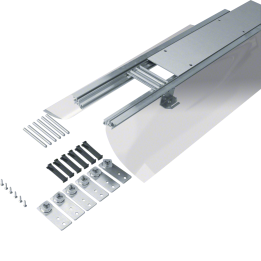 Hager BKF150145 Floor Duct with Foil 150mm 145-190mm Adjustable