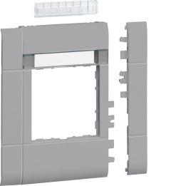 Hager GR1202ALAN Frontplate 55 mod. hfr, 120mm, LF, alu