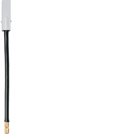 Hager KZ005 Connecting Cable, 120mm, 10mm², Black