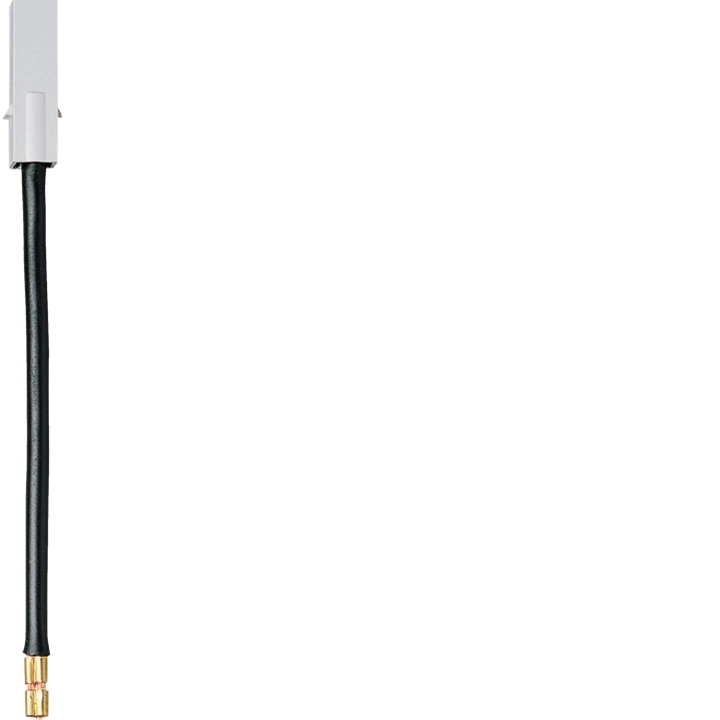 Hager KZ005 Connecting Cable, 120mm, 10mm², Black