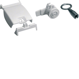 Hager FZ821N Universal Lock with Seal Cover, Square 8mm, IP44