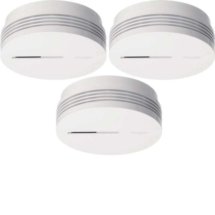 Hager TG600AL-3 Standalone Smoke Detector with 10-Year Battery