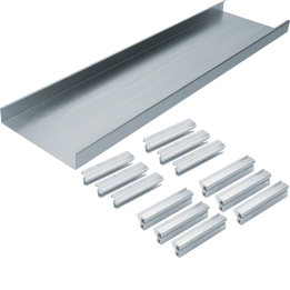 Hager AKU2000402 On-Floor Trunking Base Two-Sided 200x40mm