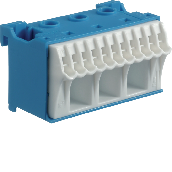 Hager KN14N Neutral Terminal Block, 14 Connections, Quick Connect