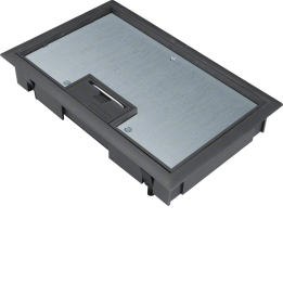 Hager KDE04089005 Hinged Cover for 8mm Flooring Underfloor Box