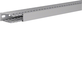 Hager BA760025 Slotted Panel Trunking 60x25mm Grey