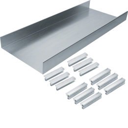 Hager AKU3000702 On-Floor Trunking Base Two-Sided 300x70 mm