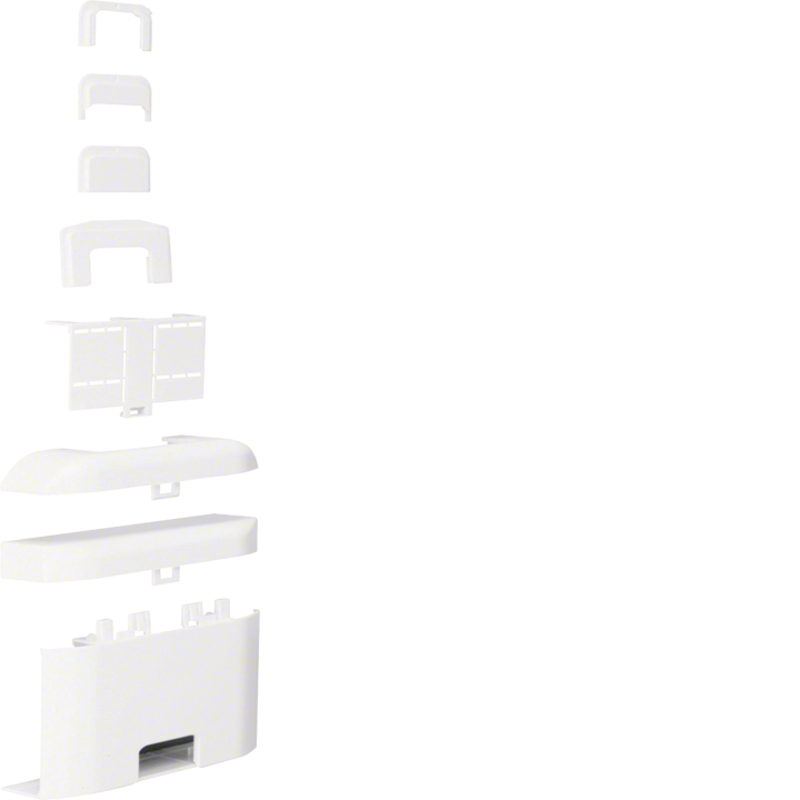 Hager ATA205089016 T piece for ATEHA trunking, 20x50mm, traffic white