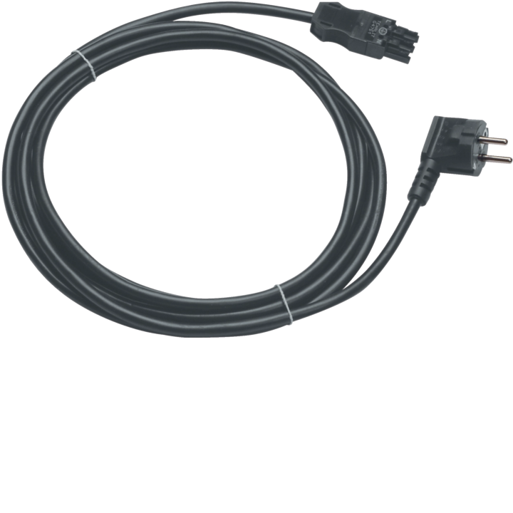 Hager G4775 Connection Cable 4000mm with Schuko Angle Plug
