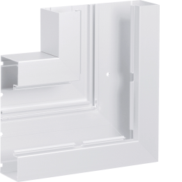 Hager BRA6521059016 Flat Angle Cable Trunking 68x210mm Lid 80mm White