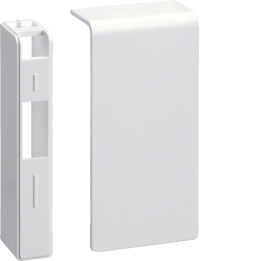 Hager SL2008069011 End Cap for Cable Trunking, Traffic White