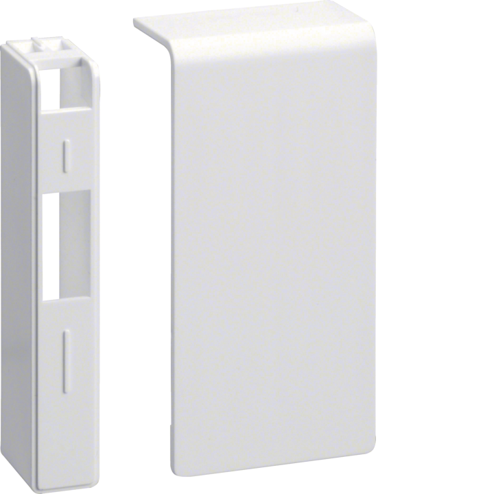 Hager SL2008069011 End Cap for Cable Trunking, Traffic White