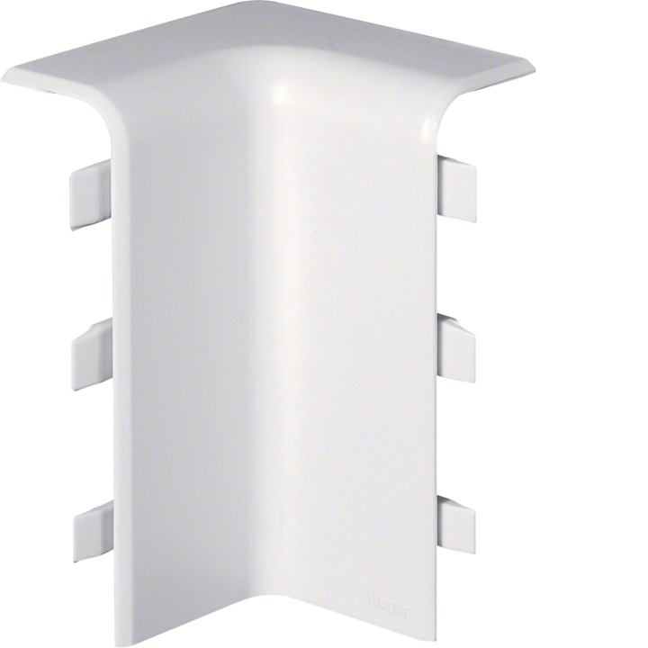 Hager M55519010 Internal Corner for SL 20051 Trunking, Pure White