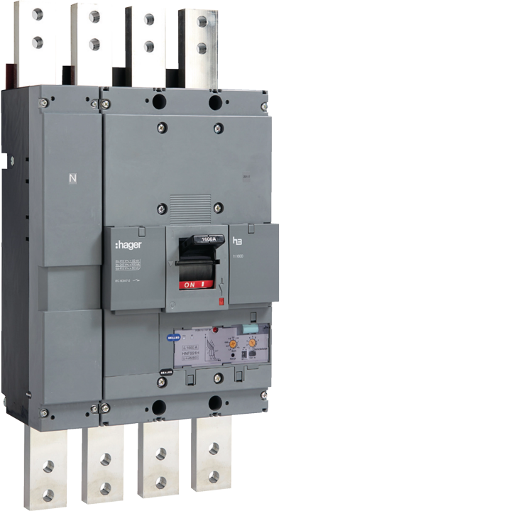 Hager HNF991H MCCB 1600A 4P 50kA LSI