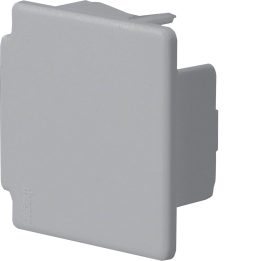 Hager LF4004067030 End Cap for HFR 40x40mm Duct, Stone Grey (RAL 7030)