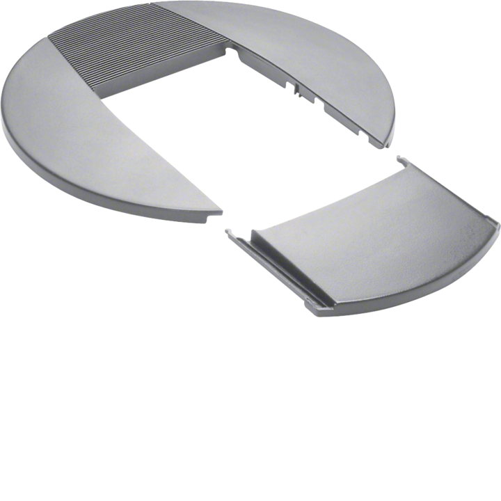 Hager DAC807035 Cable Trunking Rosette, Light Grey (RAL 7030)