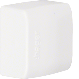Hager ATA122069016 End Cap for ATEHA Mini Trunking, 12x20 mm, Traffic White