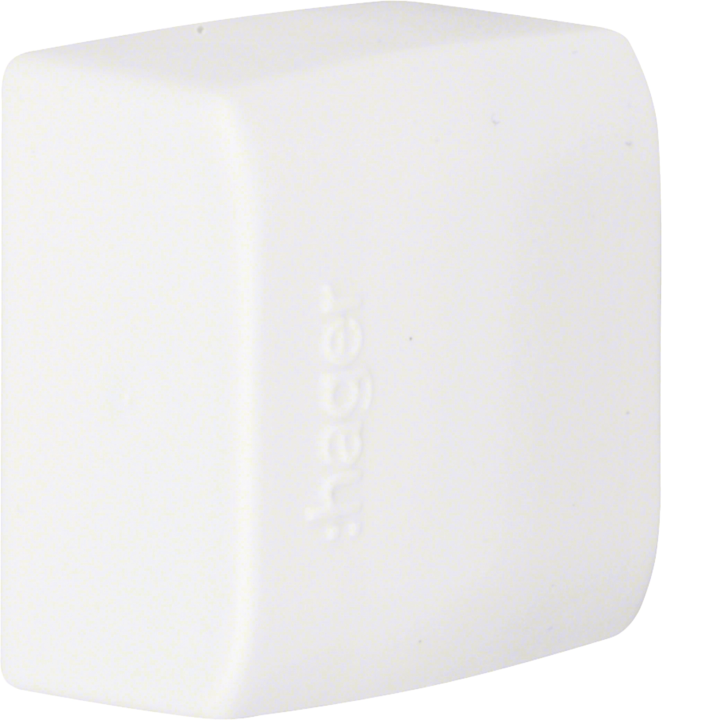 Hager ATA122069016 Embout pour mini goulotte ATEHA, 12x20 mm, blanc signalisation