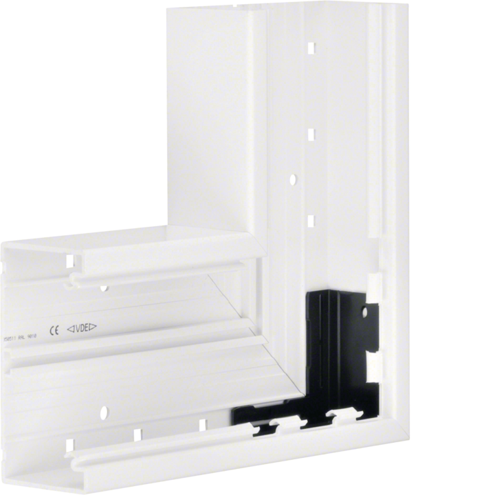 Hager L87759010 Flat Corner PVC RAL 7030 Pure White for Mini Trunking
