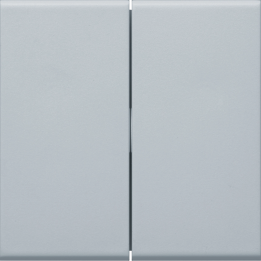 Hager GW2BLAN Rocker 2-gang Smart Switch, Aluminium