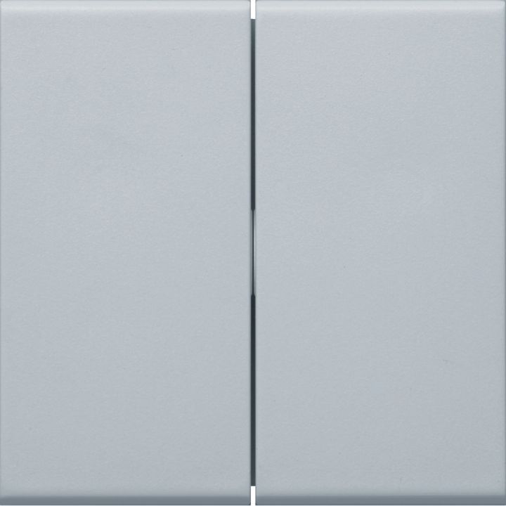 Hager GW2BLAN Rocker 2-gang Smart Switch, Aluminium