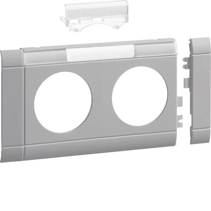 Hager GB080217035 Frontplate 2-gang socket lid 80 LF lg White