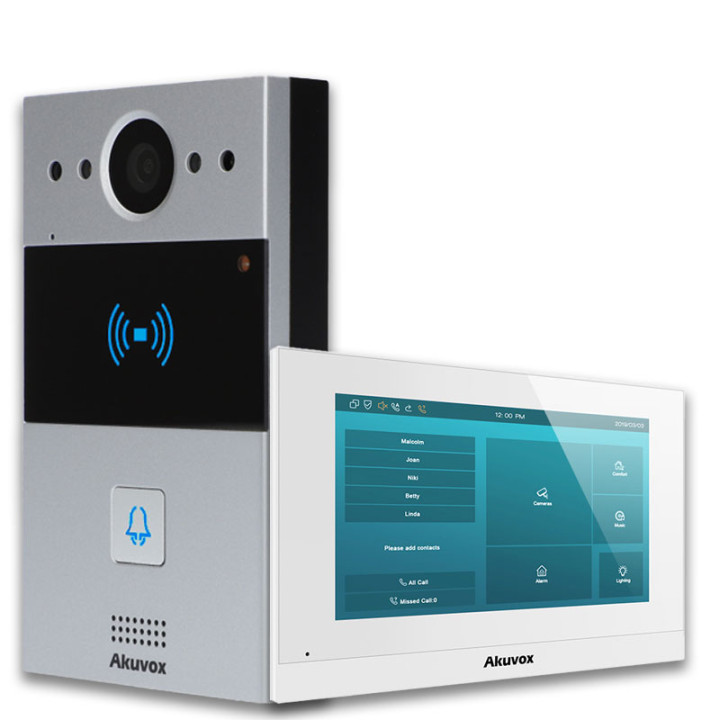 Комплект видеодомофона Akuvox C313N + R20A с приложением