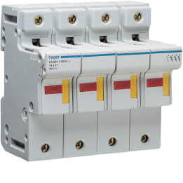 Hager LS604 Fuse Carrier 3P+N 50A L51 acc. 6M