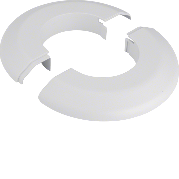 Hager RKR7035 Round Cable Rosette, Light Grey (RAL 7035)