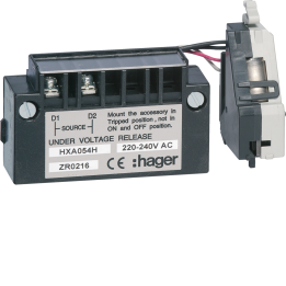 Hager HXA054H Undervoltage Release 220-240VAC for xP160-xP250-xP630