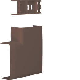 Hager ATA205058014 Flat Corner for ATEHA Mini Trunking 20x50mm Brown