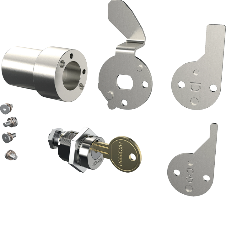 Hager HXW890H Key Lock Kit for Draw-out Kit x630/P630