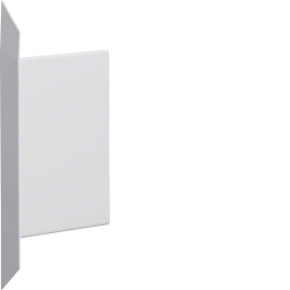 Hager BKIS121306E9016 Embout pour goulotte en acier BKIS 12.5, blanc