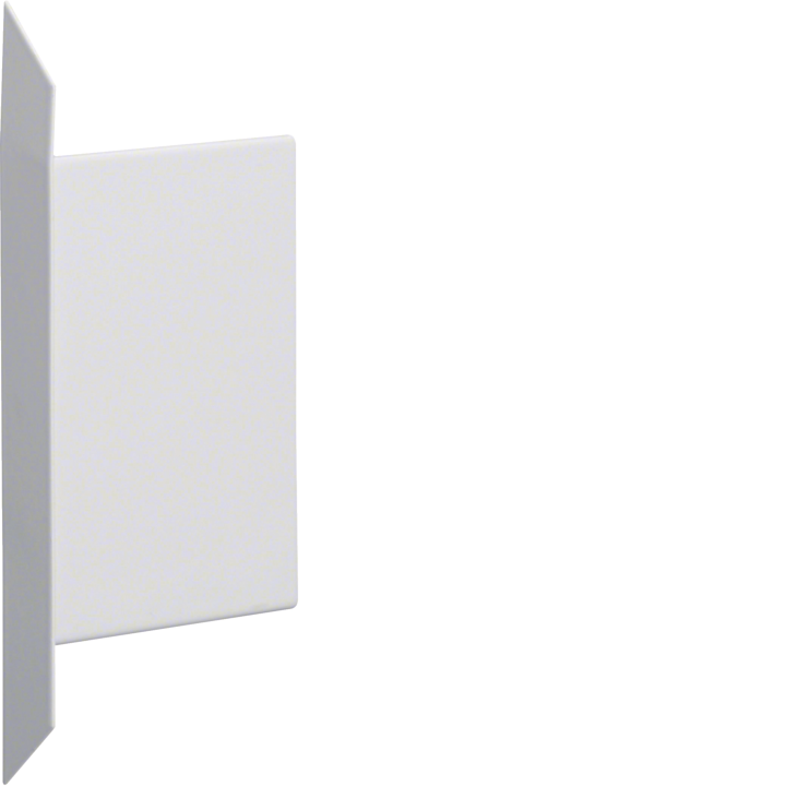 Hager BKIS121306E9016 Embout pour goulotte en acier BKIS 12.5, blanc