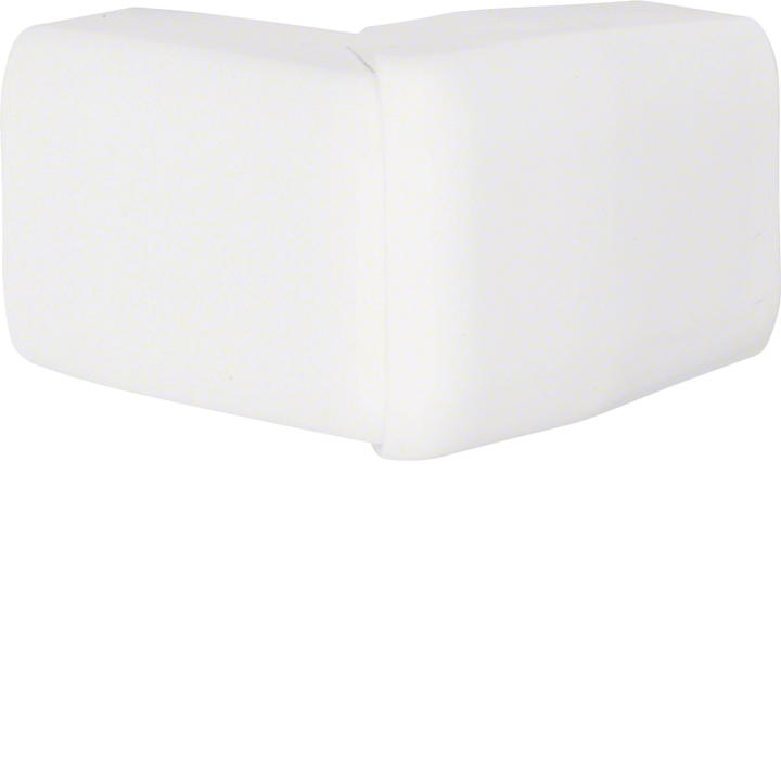 Hager ATA122039016 Coin extérieur pour goulotte de câbles ATEHA 12x20, blanc signalisation RAL 9016