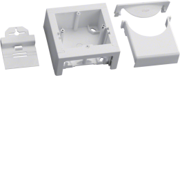 Hager ATA806099016 Boîtier de sortie universel 60 mm + adaptateur ATA