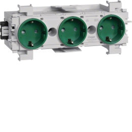 Hager GS30016029 Prise de courant triple vert