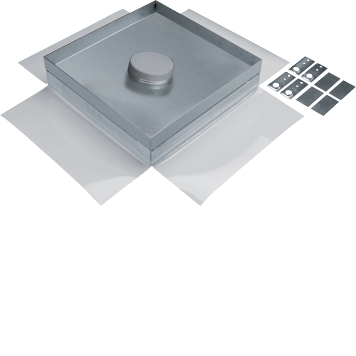 Hager EKSQ405TM Boîte de sol en acier inoxydable pour cassette Q405 TM 20 kN