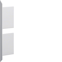 Hager BKIS121306D9016 Embout pour goulotte à panneaux fendus 12,5 mm x 12,5 mm Acier Blanc