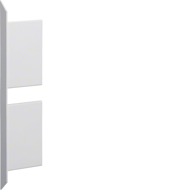 Hager BKIS121306D9016 Embout pour goulotte à panneaux fendus 12,5 mm x 12,5 mm Acier Blanc